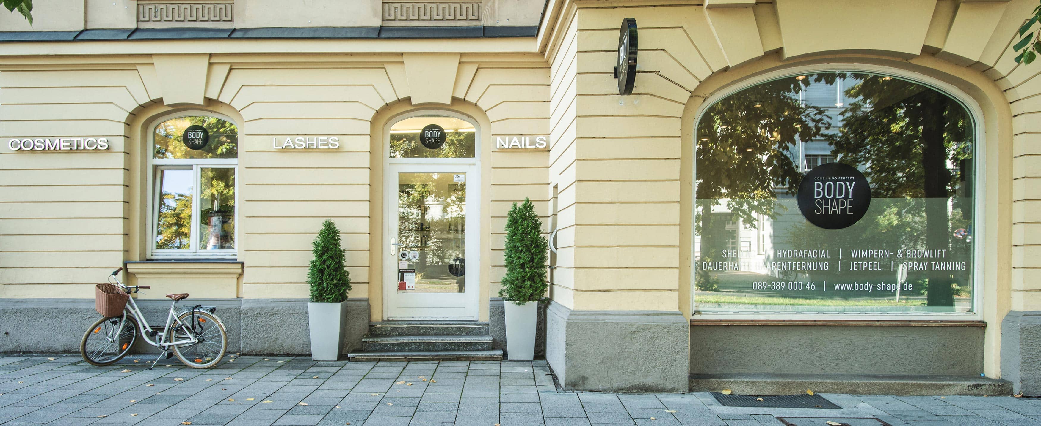 Aussenansicht von BODYSHAPE Kosmetikstudio München Neuhausen 